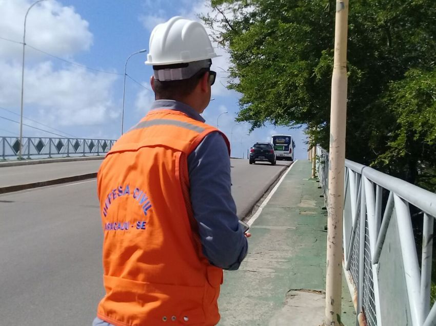 Defesa Civil realiza nova vistoria na ponte Godofredo Diniz