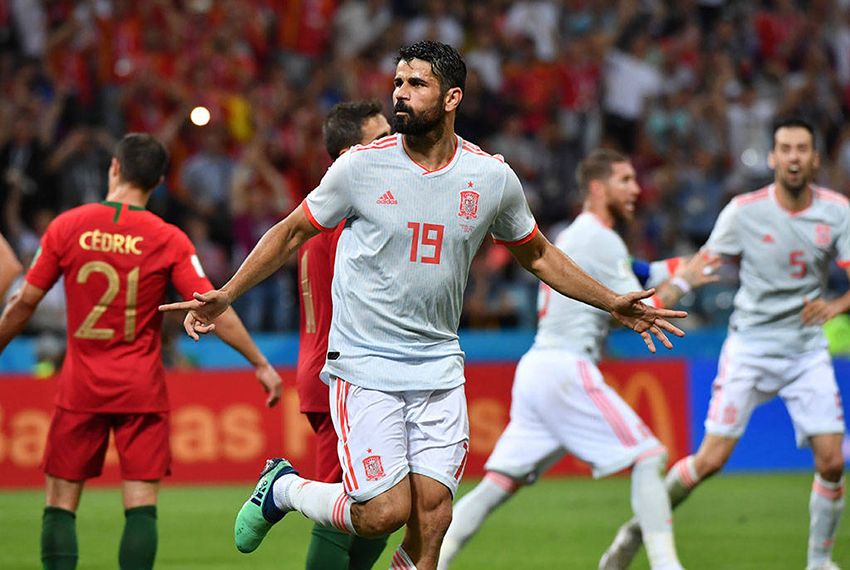 Diego Costa faz dois gols em primeira partida da Espanha na Copa