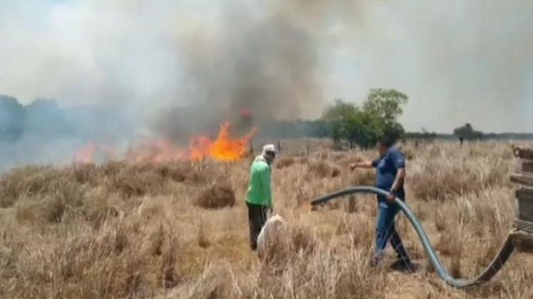 Incêndio atinge Fazenda Jundiahy