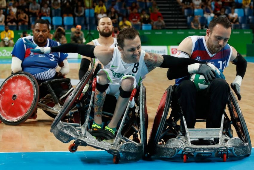 Brasil sonha com ouro e vaga a Tóquio no rugby em cadeira de rodas