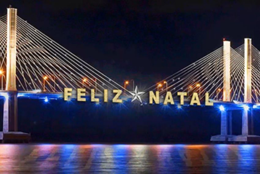 Ponte Aracaju-Barra recebe decoração natalina