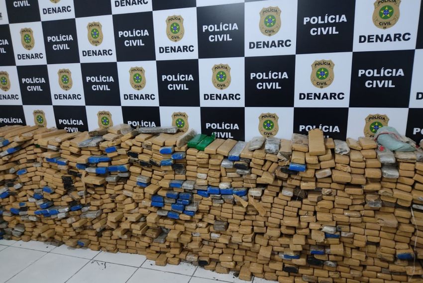 Denarc apreende 1,1 tonelada de maconha em Aracaju