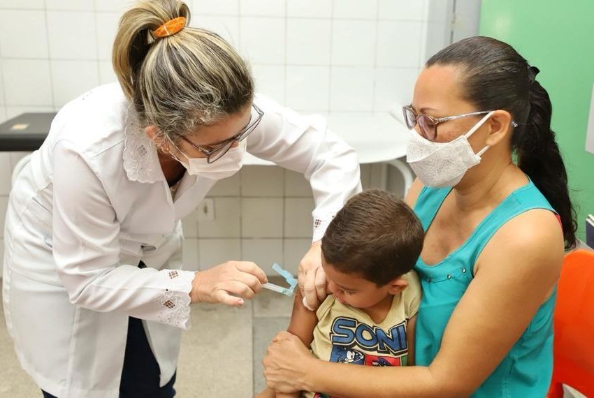 Aracaju chega a 50% da meta de vacinação contra a poliomielite