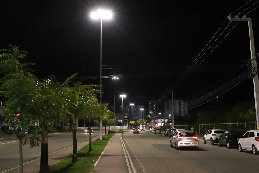 Modernização: mais de 80% da iluminação pública de Aracaju já é feita por LED
