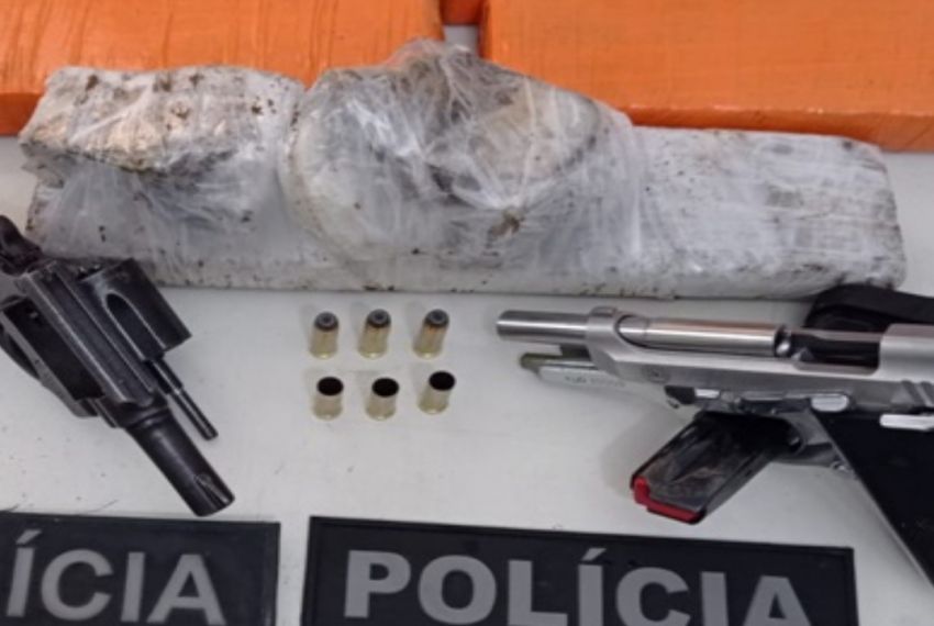 Operação conjunta apreende armas e drogas em Moita Bonita