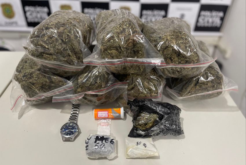 Polícia prende investigado por tráfico interestadual de drogas transportando MDMA, skunk e haxixe em India