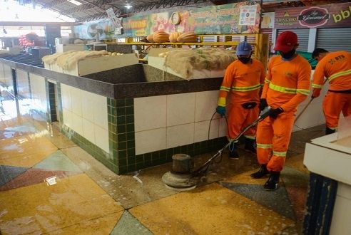 Mercados Virgínia Franco e Milton Santos fecham para limpeza na segunda-feira, 20