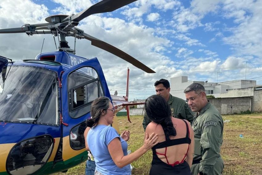 GTA resgata jovem após queda em cachoeira na região de Campo do Brito