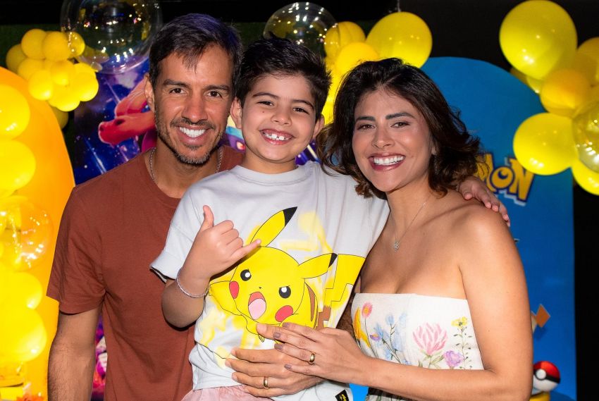 Caique Bezerra comemora 8 anos com festa Pokémon