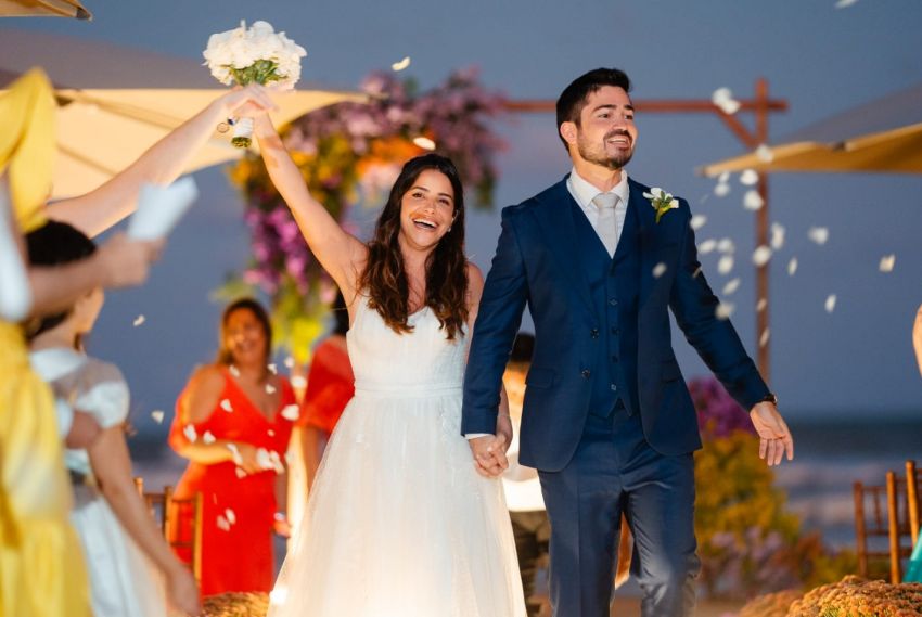 O animado casamento de Mariane Hora e André Filipe