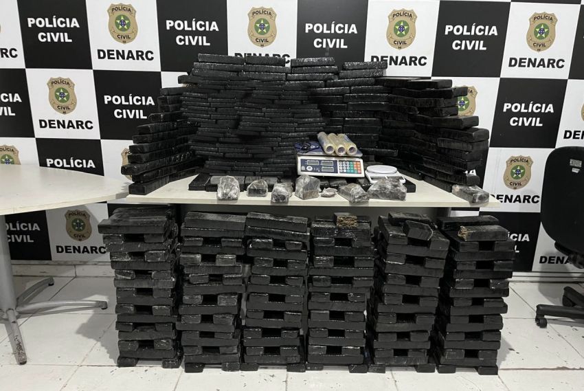 Cerca de 200kg de maconha são apreendidos em imóvel na cidade de Salgado