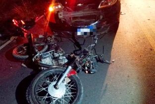 Motociclista morre em acidente na noite desta quarta-feira