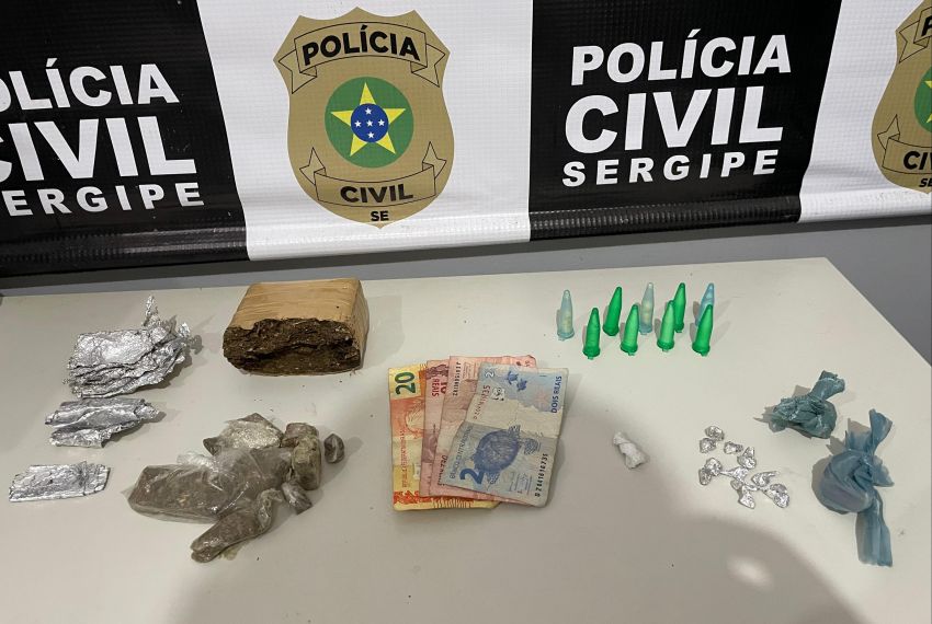 Polícia prende homem em flagrante por tráfico de drogas