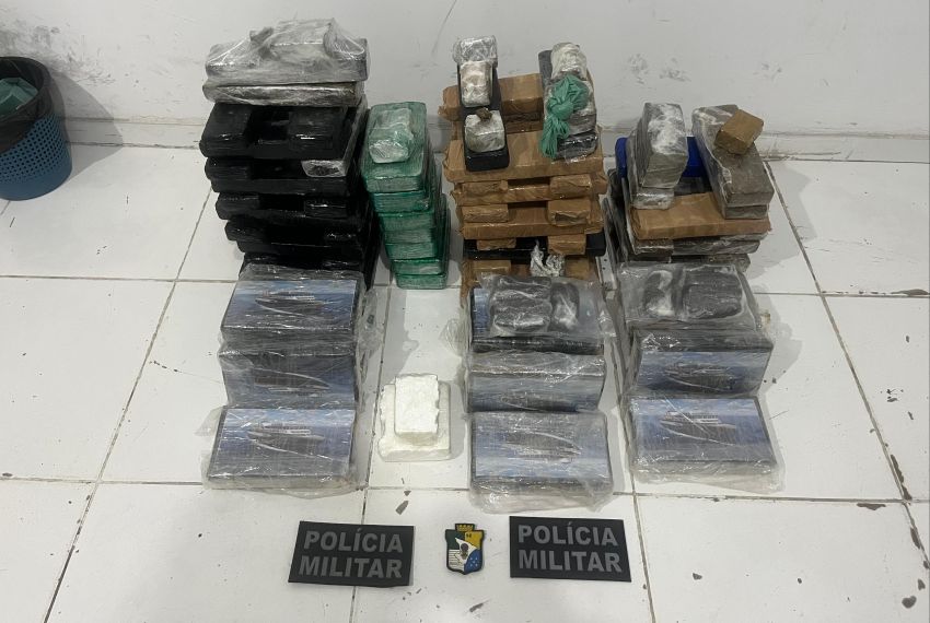 Operação da Polícia Militar apreende 65kg de drogas em São Cristóvão