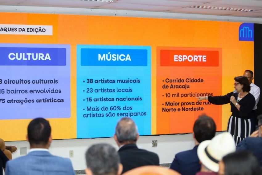 Programação dos 170 anos de Aracaju terá 75 atrações artísticas, esportivas e culturais