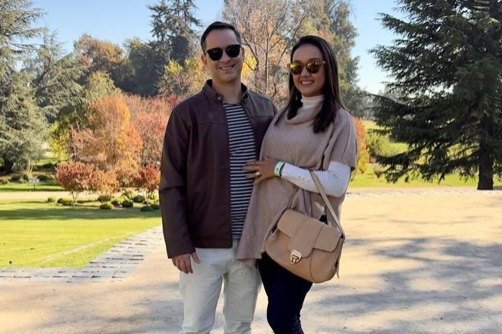 Carine Barreto e Vitor Gonzaga no Chile
