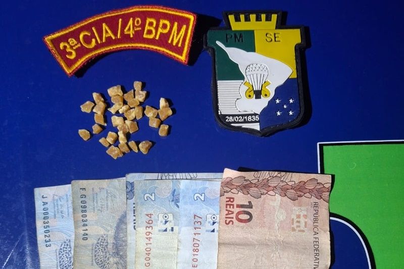 Polícia prende suspeito de tráfico de entorpecentes em  Glória