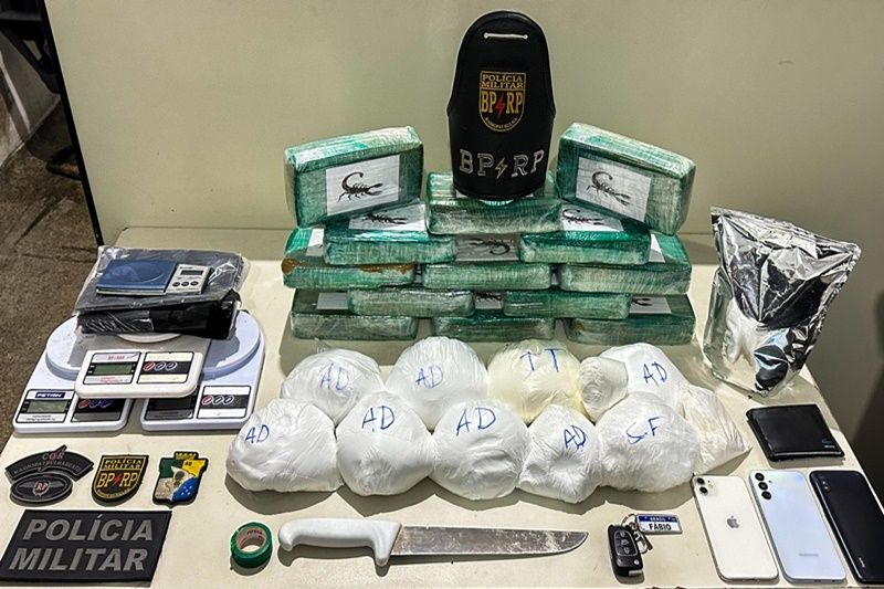 Homem é preso com quase 23 Kg de drogas no bairro Ponto Novo