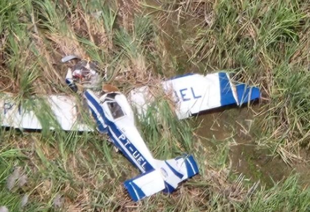 Avião agrícola cai em Riachuelo; piloto morre no local
