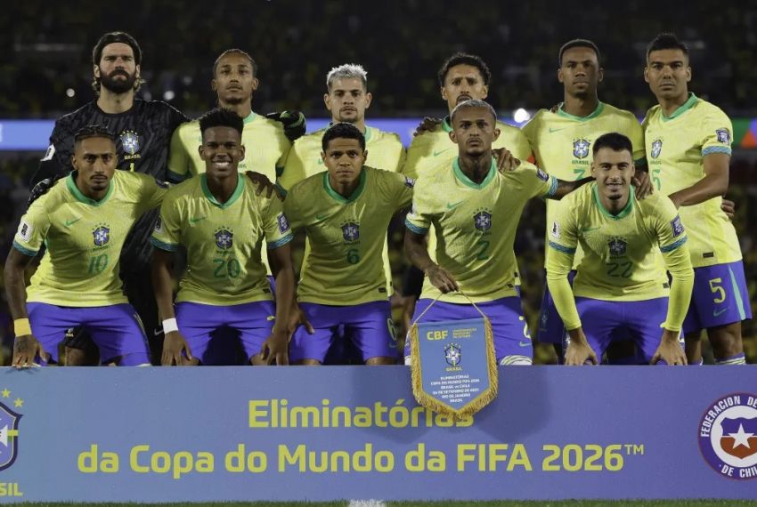 Seleção masculina cai para a 6ª posição do ranking de seleções da Fifa
