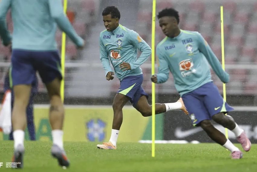 Ancelotti comanda 1º treino da seleção na Coreia do Sul