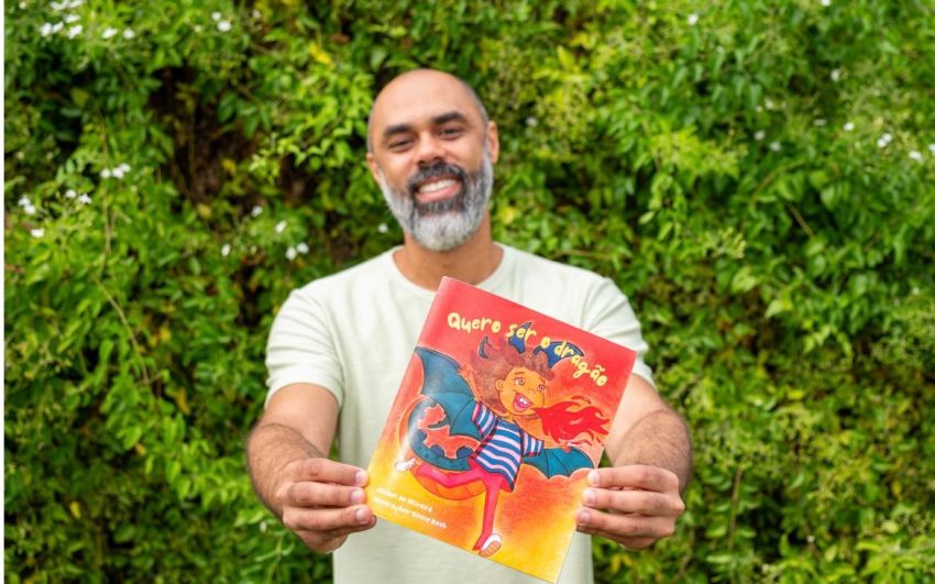 Michel de Oliveira lança sua primeira obra infantil.