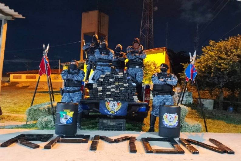 Ação da PM resulta na apreensão de 140 quilos de maconha