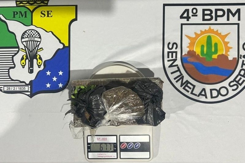 PM apreende mais de meio quilo de maconha em Canindé