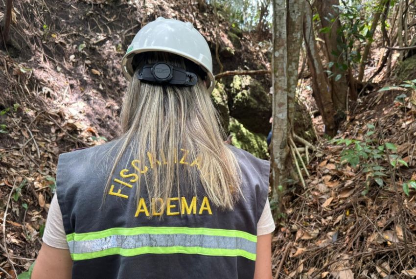 Adema fiscaliza desmatamento na Caverna Casa do Caboclo em Japaratuba