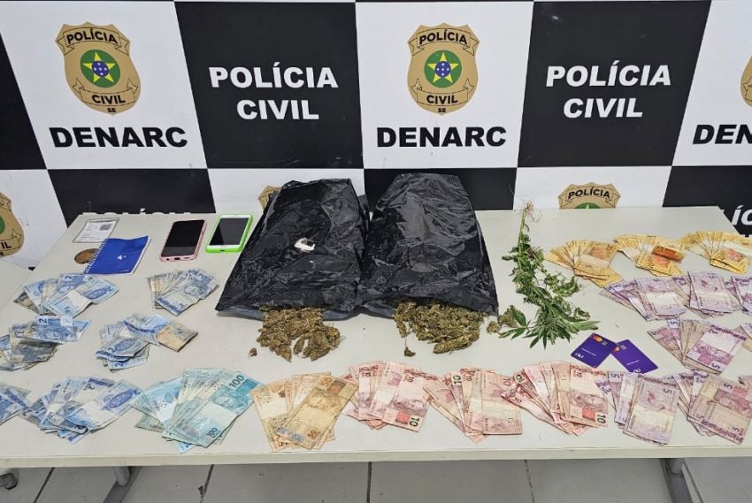 Denarc prende homem em flagrante por tráfico de drogas