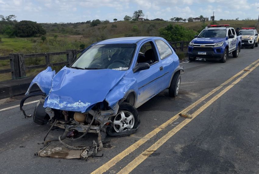 PM registra sinistro de trânsito na rodovia SE-160 no município de Boquim