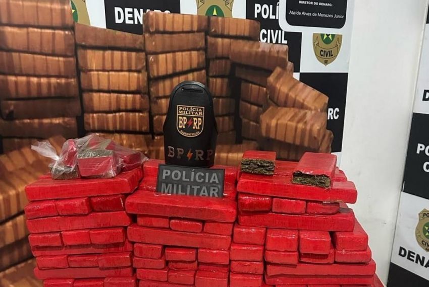 BPRp aprende 76kg de drogas e realiza prisão por tráfico em Aracaju