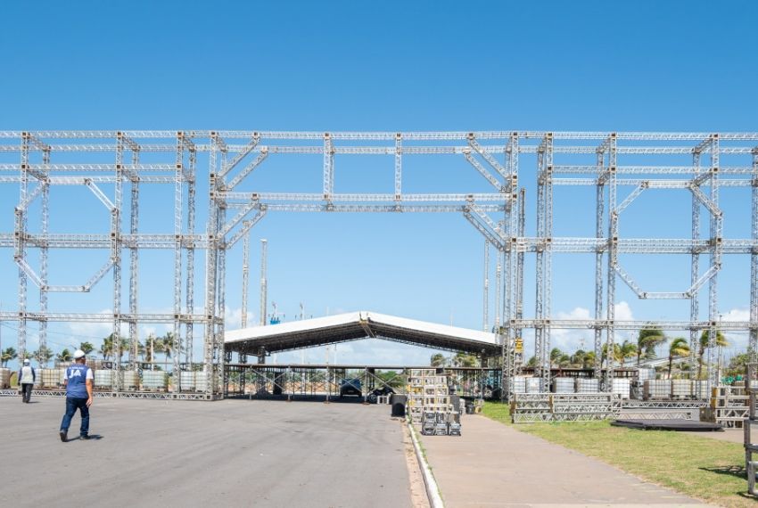 Estrutura do Arraiá do Povo e Vila do Forró está 70% concluída