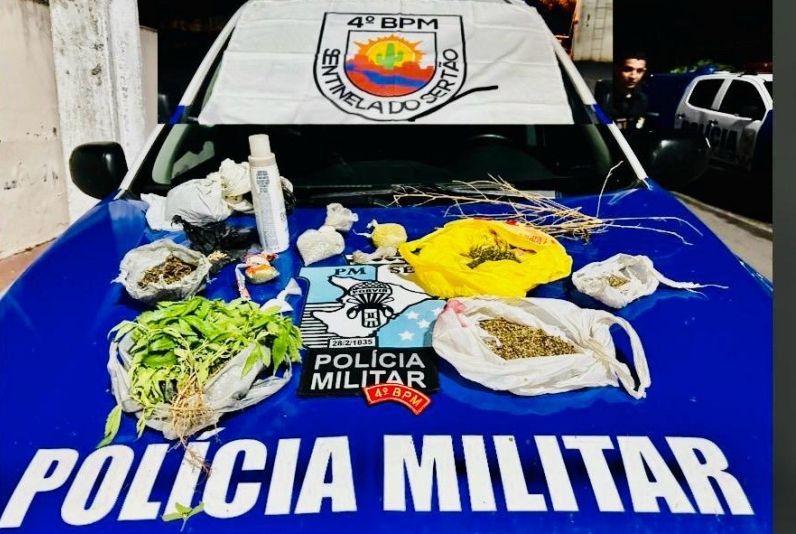 Homem é preso com mais de 180 gramas de sementes de maconha