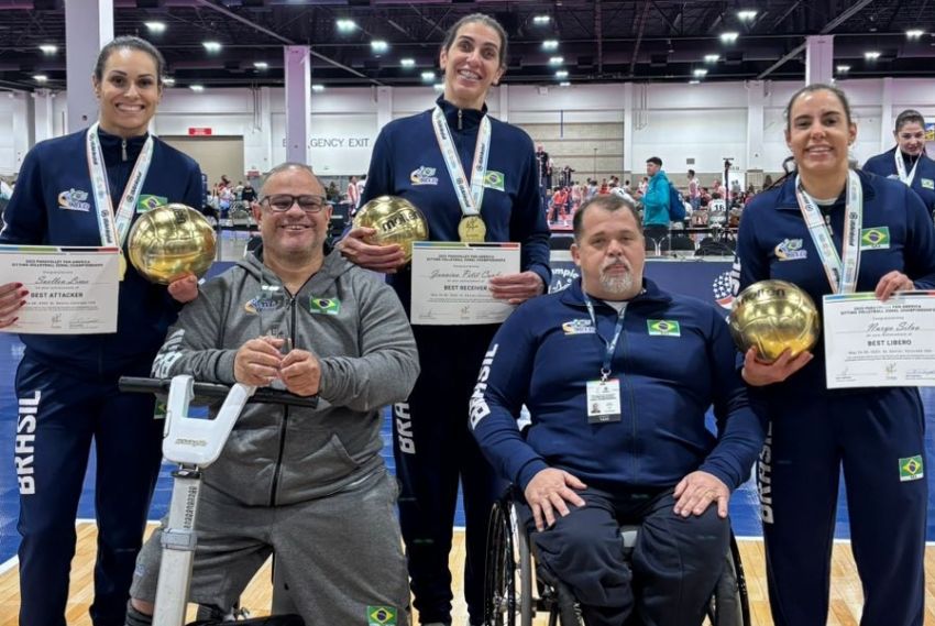 Seleção Brasileira Feminina conquista título em campeonato de ParaVolley