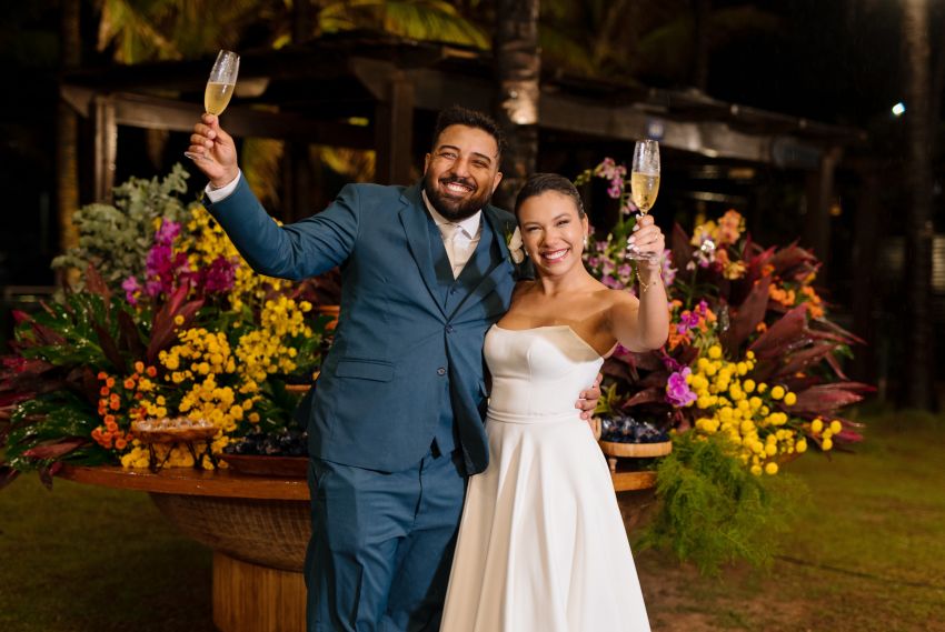 O lindo e animado casamento de Mariana Andrade e Lucas Félix
