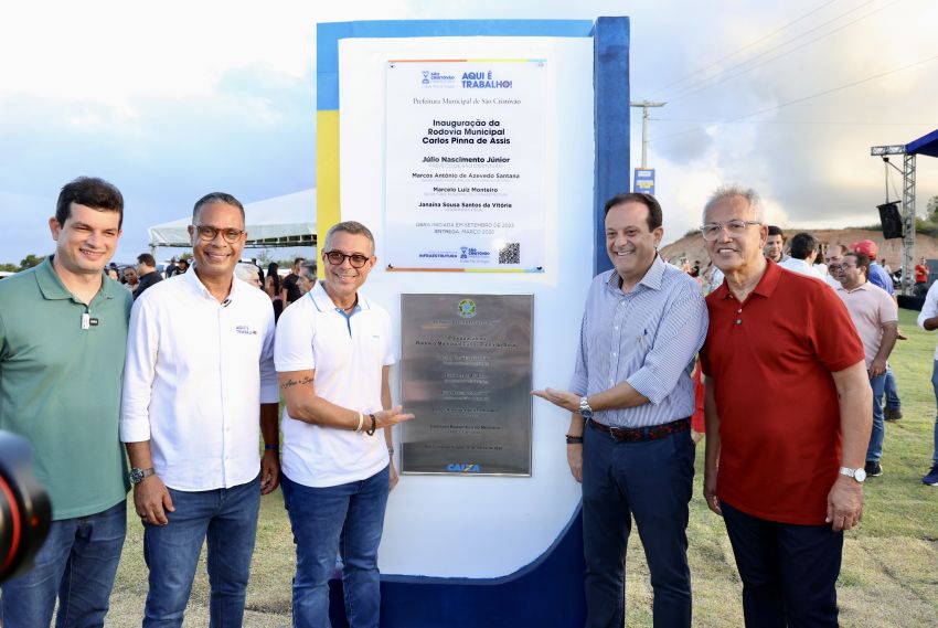 Rodovia Carlos Pinna de Assis é entregue em São Cristóvão