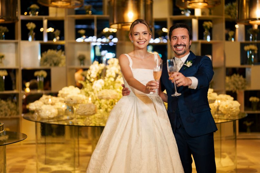 O casamento de Larissa Fonseca e engenheiro Lucas Tunis