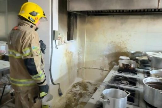 Incêndio atinge restaurante em posto de combustível em Nossa Senhora da Glória
