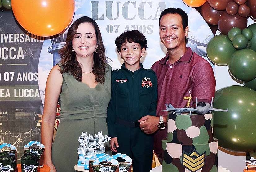 Lucca Barreto Trigueiros Sá Trindade comemorou seus 7 anos