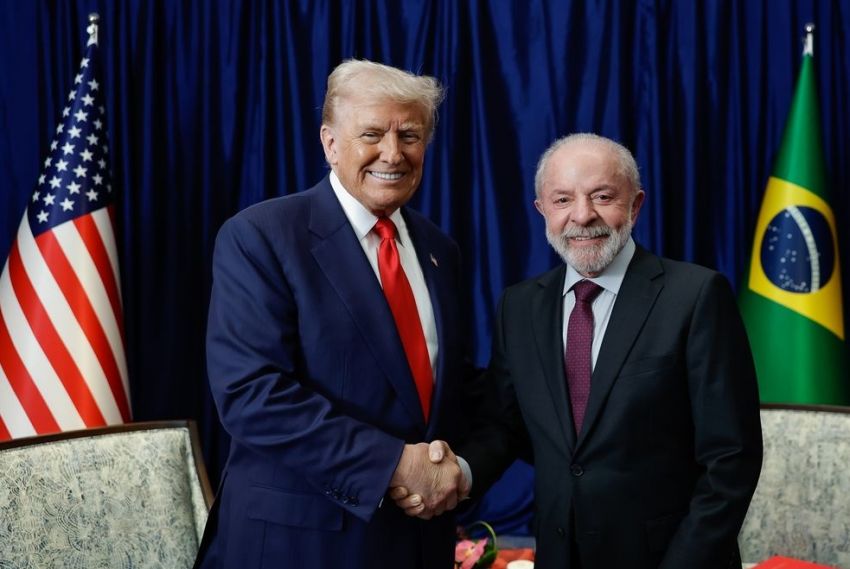 Comércio e crime organizado serão temas da reunião entre Lula e Trump