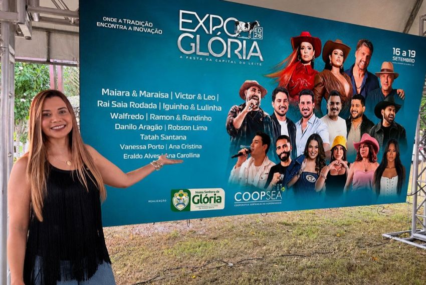 Prefeitura de Glória anuncia programação da Expo Glória 2026