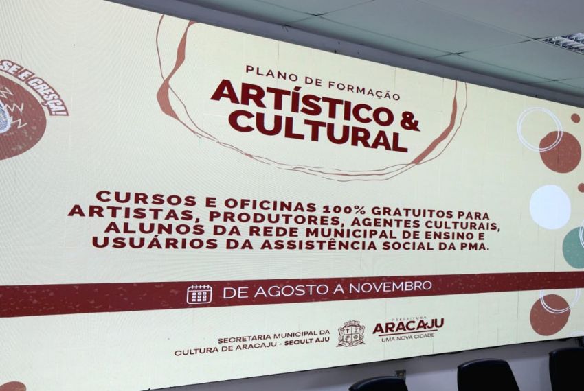 Prefeitura de Aracaju dá início ao Plano de Formação Artístico e Cultural