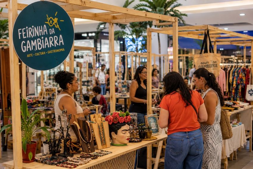 Feirinha da Gambiarra leva empreendedorismo ao RioMar Aracaju