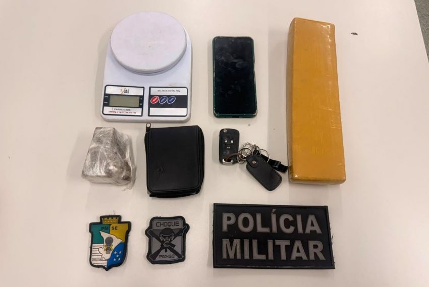 PM prende suspeito de tráfico de drogas na Zona Sul de Aracaju